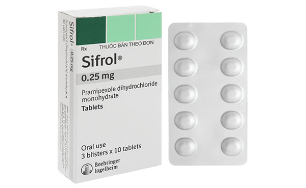Sifrol (pramipaxole) thường được dùng để điều trị bệnh Parkinson giai đoạn sớm